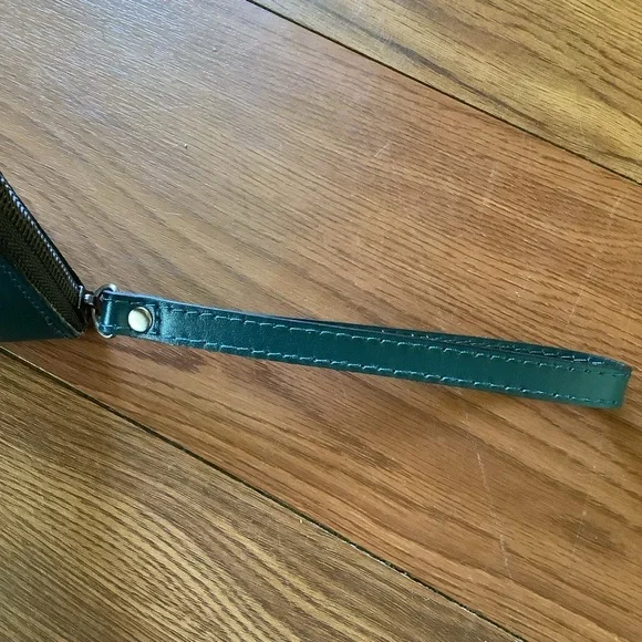 Patricia Nash Blue Coral Floral Tooled Leather Wristlet - Picture 13 of 15